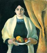 August Macke Portrat mit Apfeln Spain oil painting artist